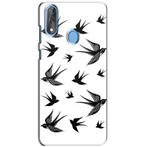 Чохол з пташками на ZTE Blade V10 (VPrint) (Ластівки)