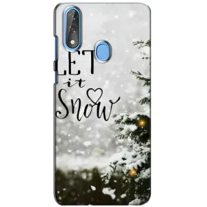 Новогодние, Праздничные Чехлы для ZTE Blade V10 - 2024 год (Let it snow)