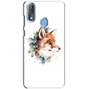 Чохли з картинкою Лисичка для ZTE Blade V10 (VPrint) (Лиса в квітах)