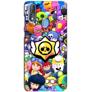 Чехол для ZTE Blade V10 Бравл Старс (VPrint) (Лого Brawl Stars)