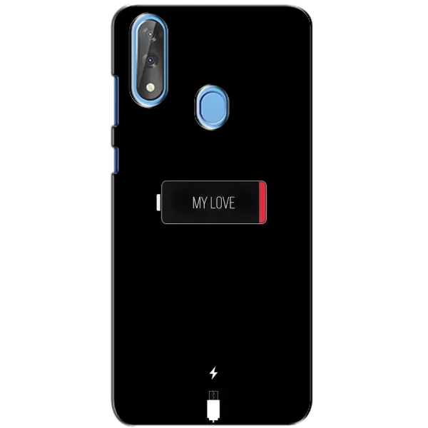 Чехол с принтом «Love battery» для ZTE Blade V10