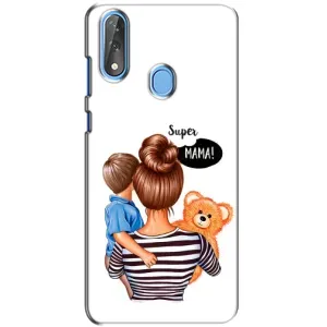 Чехол с печатью для ZTE Blade V10 - (Мама с ребенком) (AlphaPrint) (Мама с сыном)