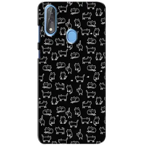 Чехол с принтом для ZTE Blade V10 (AlphaPrint) Модные коты (Меленькие котики)