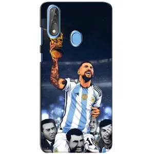 Чехлы для ZTE Blade V10 (Leo чемпион) (AlphaPrint) (Месси с кубком)