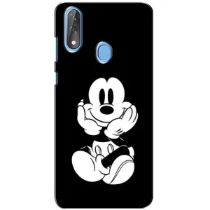 Эксклюзивный чехол для ZTE Blade V10 (AlphaPrint - Мультяшные) (Микки на черном)