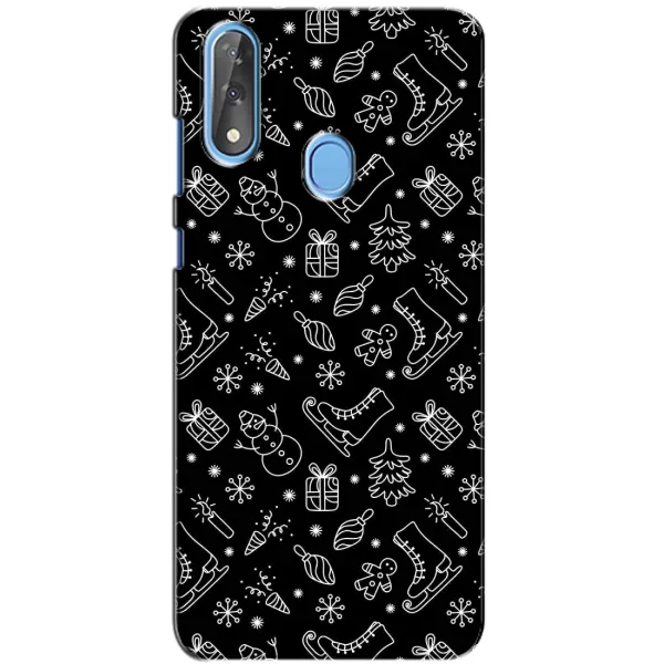 Чехол с принтом «Новогодний фон» для ZTE Blade V10 Чехол с принтом «Новогодний фон» для ZTE Blade V10