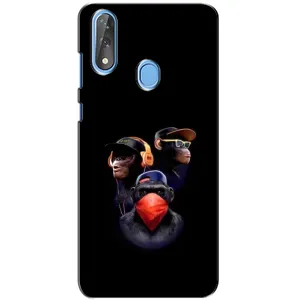 Чехол с Обезьянами ZTE Blade V10 - (AlphaPrint) (Три обезьяны)