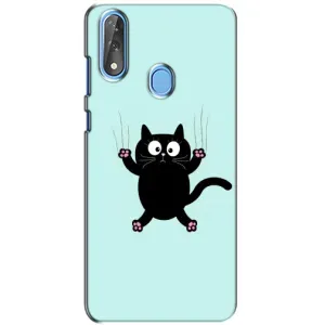 Чехол с принтом для ZTE Blade V10 (AlphaPrint) Модные коты (Падающий кот)