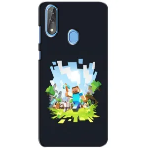 Чехол Майнкрафт на ZTE Blade V10 (AlphaPrint) Minecraft (персонажи Minecraft)