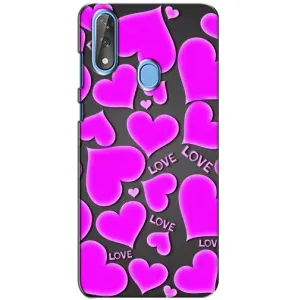 Чехлы для любимой на ZTE Blade V10 (VPrint) (Pink hearts)
