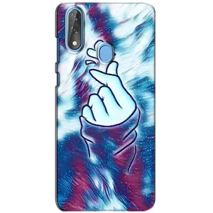 Чехол с принтом для ZTE Blade V10 (AlphaPrint - Знак сердечка) (Радужное сердце)