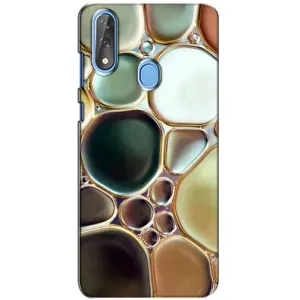Мраморный чехол на ZTE Blade V10 (VPrint) (Радужный Мрамор)