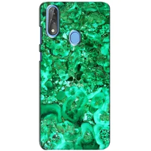 Мраморный чехол на ZTE Blade V10 (VPrint) (Салатный Мрамор)