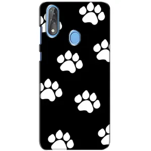 Чехлы с собаками для ZTE Blade V10 (VPrint) (Следы собаки)