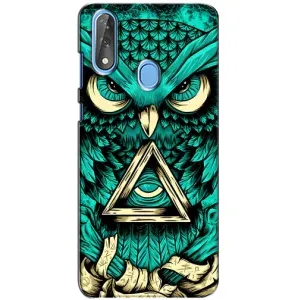 Чохол з пташками на ZTE Blade V10 (VPrint) (Сова з оком)