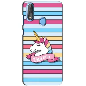 Чехол для ЗТЕ Блейд В10 - (Единорожки - Новинки) (AlphaPrint) (Unicorn)