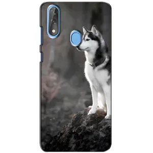 Чехол с Хаски для ZTE Blade V10 - (AlphaPrint) (Верный пес)