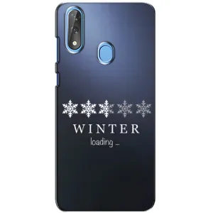Зимние Чехлы для ЗТЕ Блейд В10 - прозрачный фон (Winter loading)