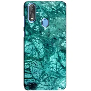 Мраморный чехол на ZTE Blade V10 (VPrint) (Зеленый мрамор)