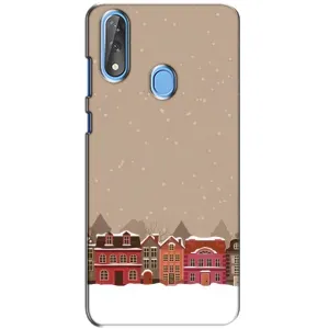Новогодние, Праздничные Чехлы для ZTE Blade V10 - 2024 год (Зимний город)