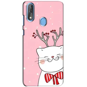 Новогодние Чехлы для ЗТЕ Блейд В10 (VPrint) (Зимний кот)