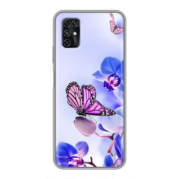 Чехол с принтом «Бабочка на цветочке» для ZTE Blade V2020 Smart