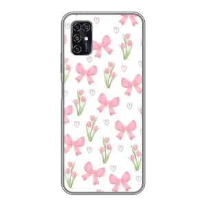 Чохол з бантиками на ZTE Blade V2020 Smart (Банти і квіти)