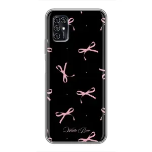 Чохол з бантиками на ZTE Blade V2020 Smart (Банти на чорному)