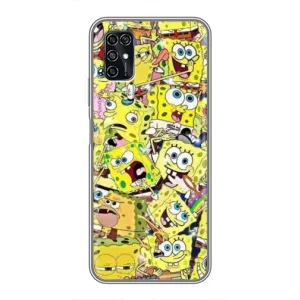 Чохол Губка Боб для ZTE Blade V2020 Smart (Емоції Спан Боба)