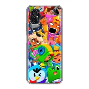 Чехол для ZTE Blade V2020 Smart Бравл Старс (VPrint) (герои Бравл Старс)