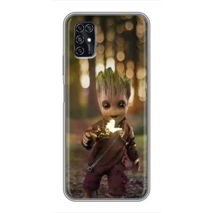 Чехол МАРВЕЛ для ЗТЕ Блэйд В2020 Смарт (AlphaPrint) (I am Groot)