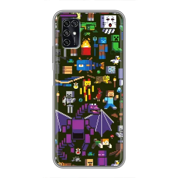 Чехол с принтом «Коллаж Майнкрафт» для ZTE Blade V2020 Smart Чехол с принтом «Коллаж Майнкрафт» для ZTE Blade V2020 Smart