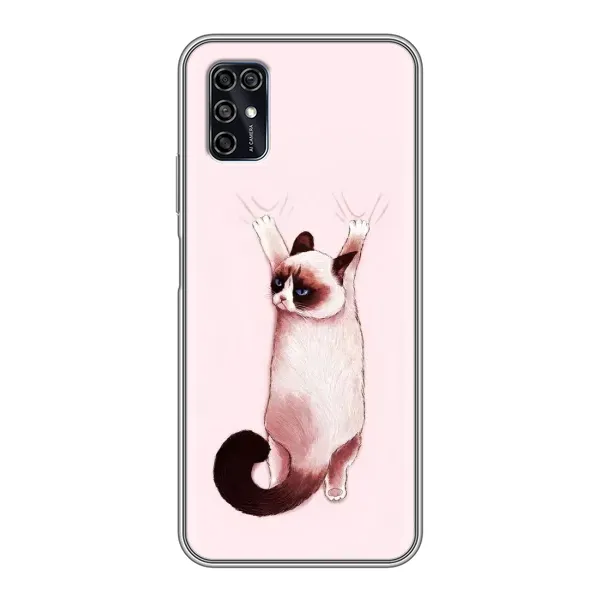 Чохол з принтом «Котик падає» для ZTE Blade V2020 Smart