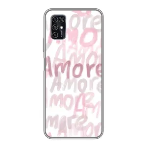 Чохол з розовим принтом для ZTE Blade V2020 Smart (Аморе любов)