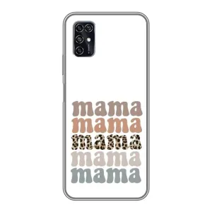 Чехлы для мамы на ZTE Blade V2020 Smart (Текстовый коллаж мама)