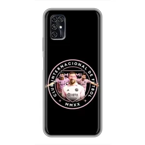 Чохли для ZTE Blade V2020 Smart - Лео Мессі Маямі (Мессі в лого)