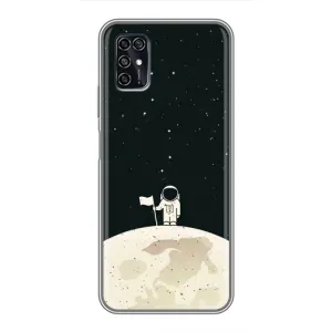 Космические Чехлы для ЗТЕ Блэйд В2020 Смарт (VPrint) (На луне)
