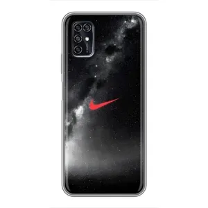 Чехол для ZTE Blade V2020 Smart - с принтом Найк (AlphaPrint) (Найк красный)