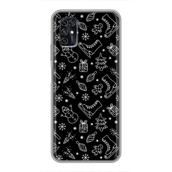 Чехол с принтом «Новогодний фон» для ZTE Blade V2020 Smart Чехол с принтом «Новогодний фон» для ZTE Blade V2020 Smart