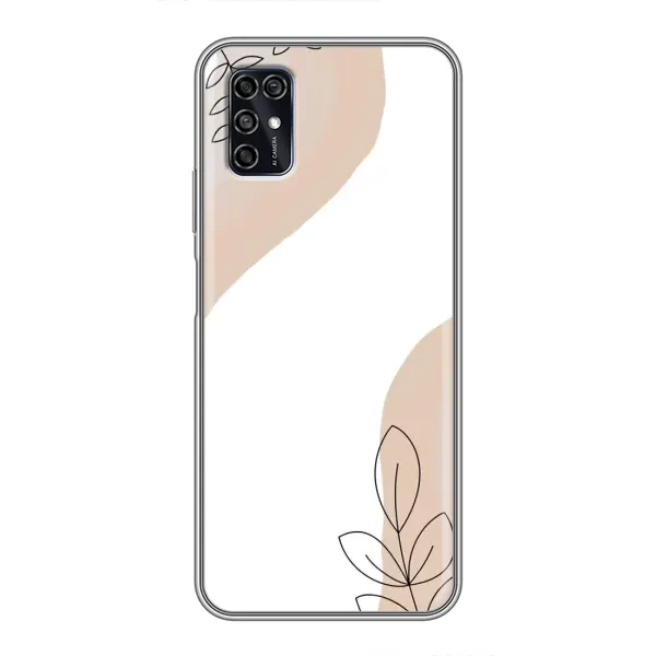 Чехол с принтом «Нюдовая веточка абстракция» для ZTE Blade V2020 Smart