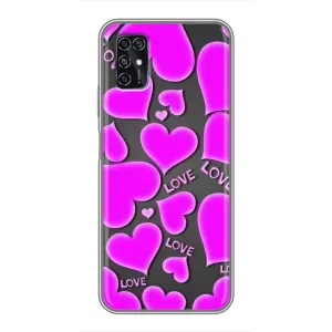 Чехлы для любимой на ЗТЕ Блэйд В2020 Смарт (VPrint) (Pink hearts)