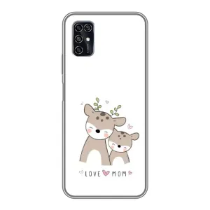 Чехлы для мамы на ZTE Blade V2020 Smart (Оленята мама и малыш)