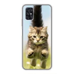 Чехлы с Котиками для ZTE Blade V2020 Smart (VPrint) (Прыжок кота)