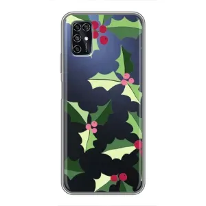 Зимні Чохли для ZTE Blade V2020 Smart - прозорий фон (Різдвяний фон)