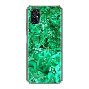 Мраморный чехол на ZTE Blade V2020 Smart (VPrint) (Салатный Мрамор)
