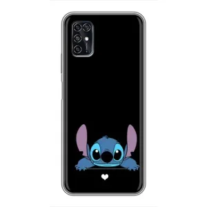 Чехол с принтом Стич на ZTE Blade V2020 Smart (Стич на черном)