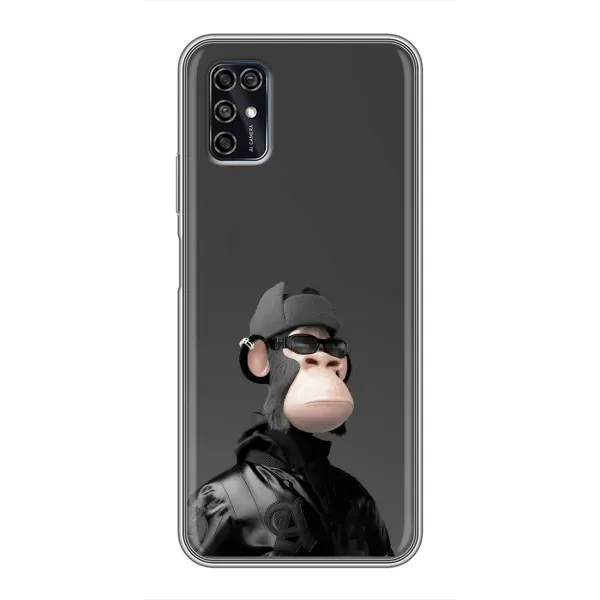 Чохол з принтом «стильна мавпа NFT» для ZTE Blade V2020 Smart