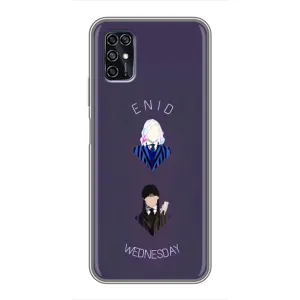 Чехлы Венсдей на ZTE Blade V2020 Smart Уэнсдей (AlphaPrint) (Уэнздей и подруга)