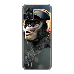 Чохол з Мавпами ZTE Blade V2020 Smart - (AlphaPrint) (В навушниках)