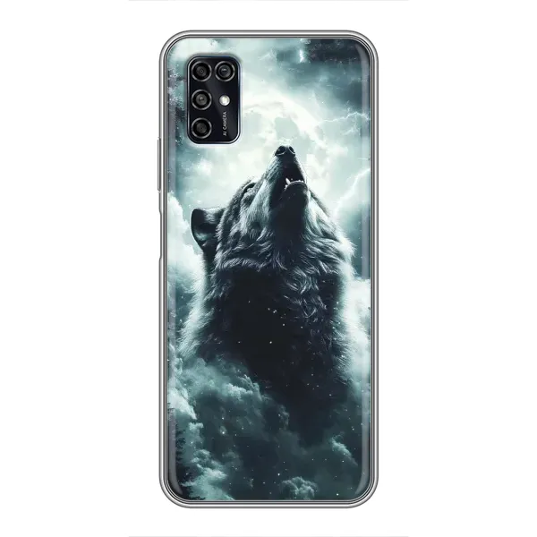 Чохол з принтом «Вовк у хмарах» для ZTE Blade V2020 Smart Чохол з принтом «Вовк у хмарах» для ZTE Blade V2020 Smart